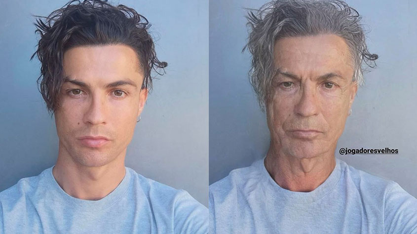 Internautas fazem memes com foto postada por Cristiano Ronaldo mostrando o novo corte de cabelo