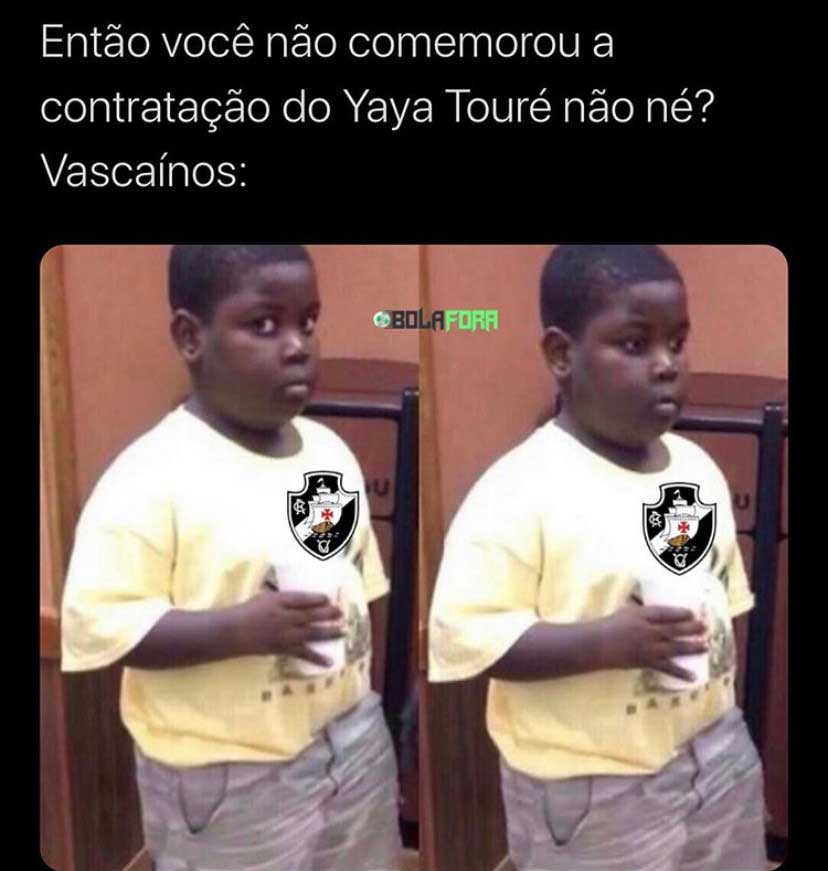 Yaya desiste do Vasco e rivais não perdoam nos memes