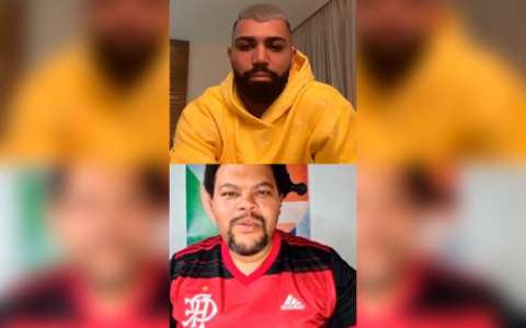 Gabriel Barbosa, do Flamengo, adora as redes, seja para expor seus penteados, treinos, comemorações de gols ou seus momentos de folga, quando, por exemplo, apoiava o participante Babu, do Big Brother Brasil 20.