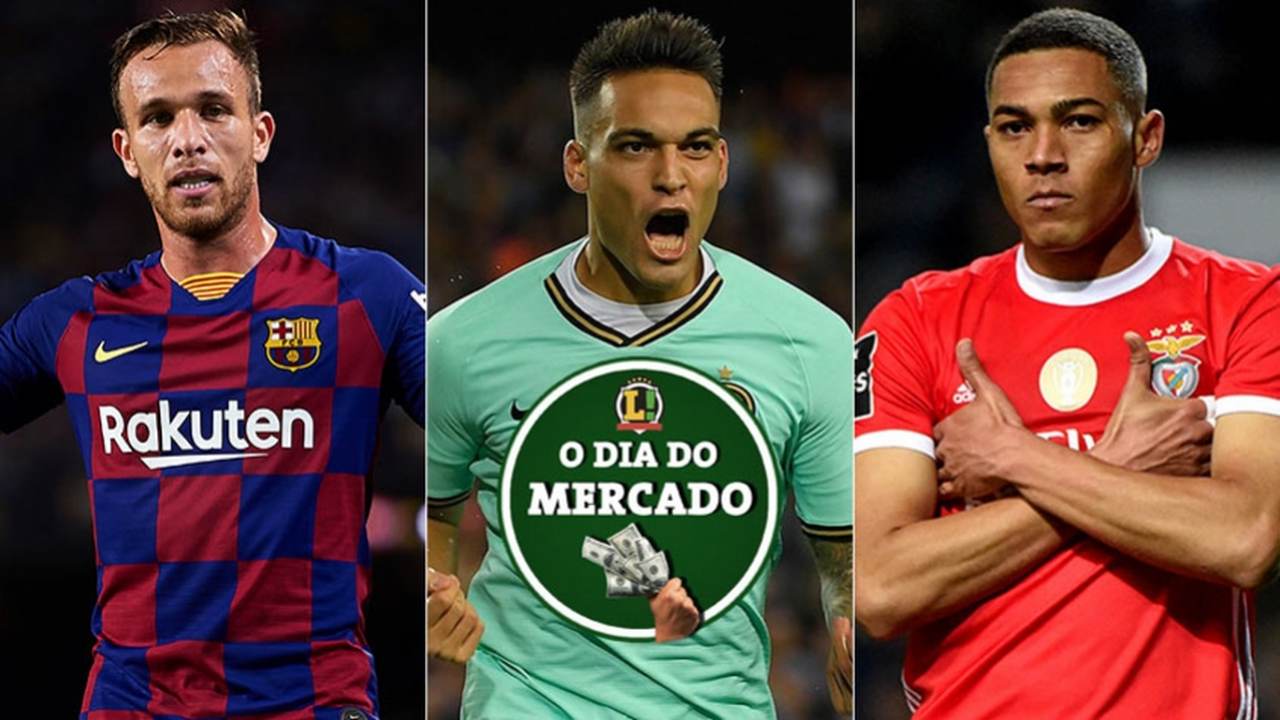 A manhã do mercado foi agitada no mundo. Juventus e Barcelona negociam uma possível troca que pode envolver até seis jogadores, A negociação por Lautaro pode envolver até o Manchester City, Rakitic perto da Lazio e o Manchester United quer Carlos Vinícius. Confira essas e outras notícias a seguir.