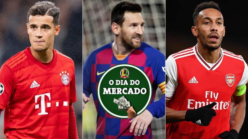 A pandemia do novo coronavírus paralisou o futebol ao redor do mundo, mas o mercado de transferências continua agitado. Clube inglês sonha em contar com o brasileiro Philippe Coutinho, Lionel Messi deve permanecer no Barcelona e Aubameyang pode jogar na França na próxima temporada. Confira essas e outras notícias do mercado da bola da manhã desta terça.