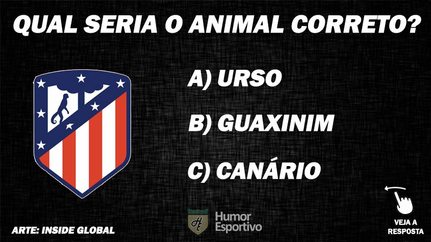 Qual o animal correto do escudo do Atlético de Madrid?