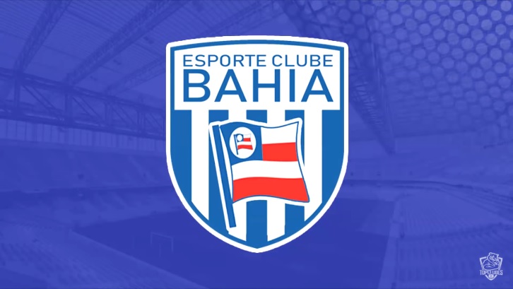 Escudo do Bahia com as características do West Bromwich.