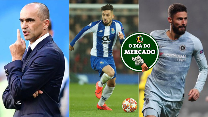 Apesar de toda a preocupação com o novo coronavírus, o mercado da bola continua ativo no mundo todo. A Bélgica confirmou Martinez como seu treinador para próxima Copa do Mundo, Alex Telles está próximo do PSG, Giroud define seu destino... Confira o dia do mercado desta quarta-feira!