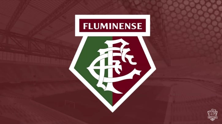 Escudo do Fluminense com as características do Watford