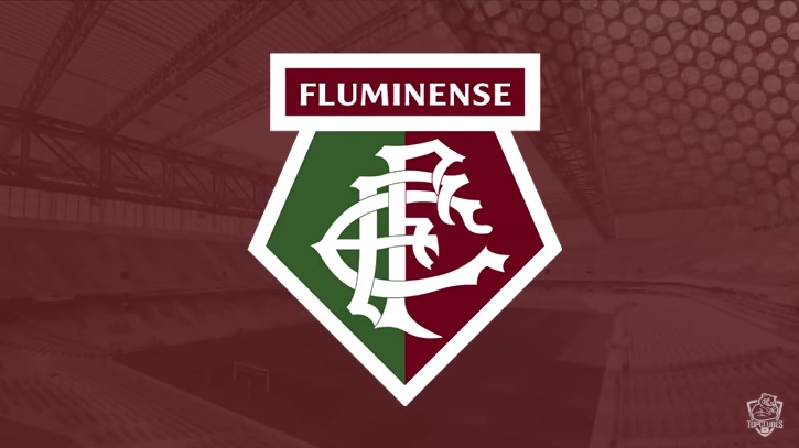 Escudo do Fluminense com as características do Watford.