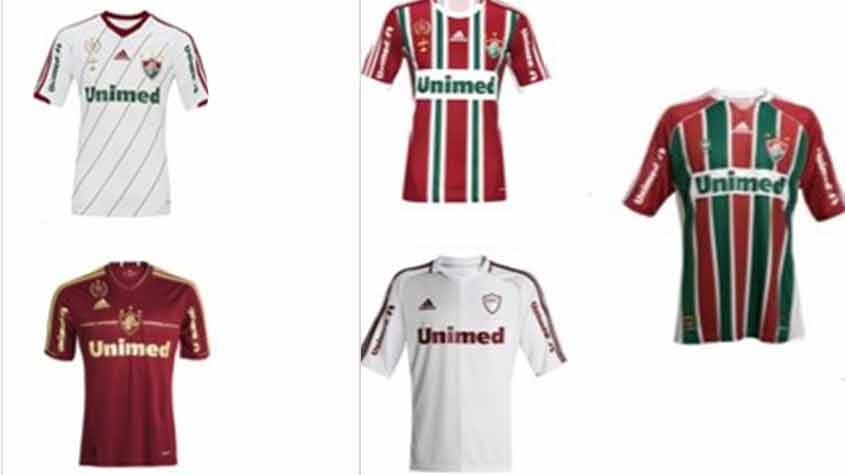 Coleção das camisas para a temporada de 2012