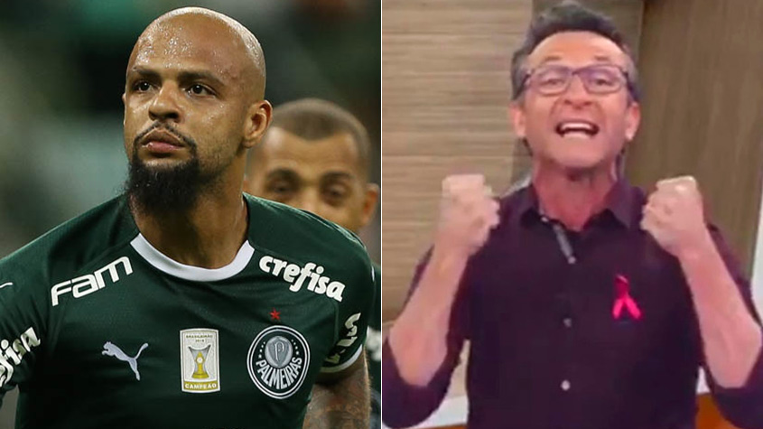 O comentarista Neto já chamou Felipe Melo para a mão. As críticas do apresentador são comuns ao volante do Palmeiras. Em entrevista, Felipe Melo o chamou de "bobão".