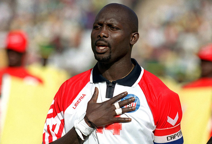 George Weah (Libéria), Atacante / Assim como seu xará Best, a seleção de George Weah, a Libéria, nunca disputou um mundial, nem mesmo no período quando o craque foi eleito Bola de Ouro e atuava pelo Milan.