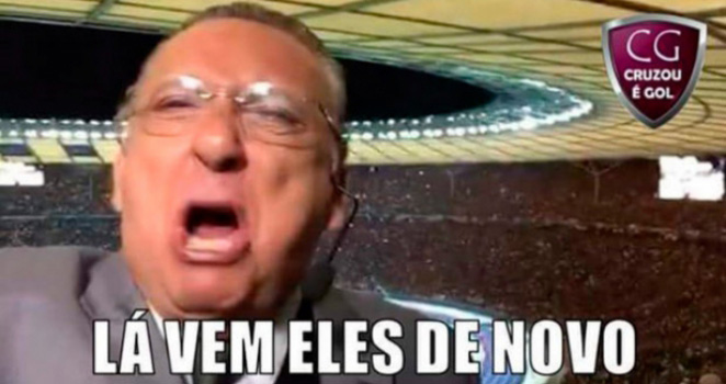 Nem tudo são flores, porém. Galvão também é lembrado por uma derrota histórica da Seleção, diante da Alemanha, na Copa de 2014, no Brasil. O 7 a 1 virou um meme por si só, mas o narrador ajudou com suas frases marcantes ‘Lá vêm eles de novo’, ‘Gol da Alemanha’, ‘Lá vem mais’ e ‘Virou passeio’.