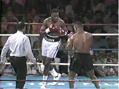 Meses após perder de virada a disputa pelo cinturão para James "Buster" Douglas, Tyson levou Henry Tillman a nocaute aos 2m47 do primeiro round, no dia 16 de junho de 1990, em Las Vegas.