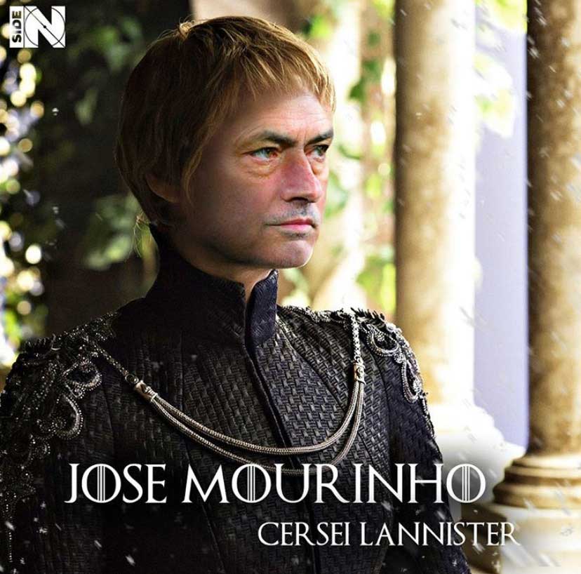 Jogadores e técnicos viram personagens de GoT: José Mourinho