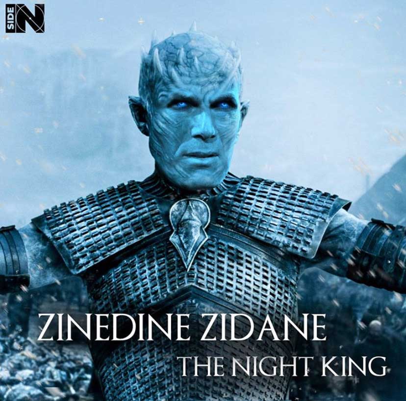 Jogadores e técnicos viram personagens de GoT: Zinedine Zidane