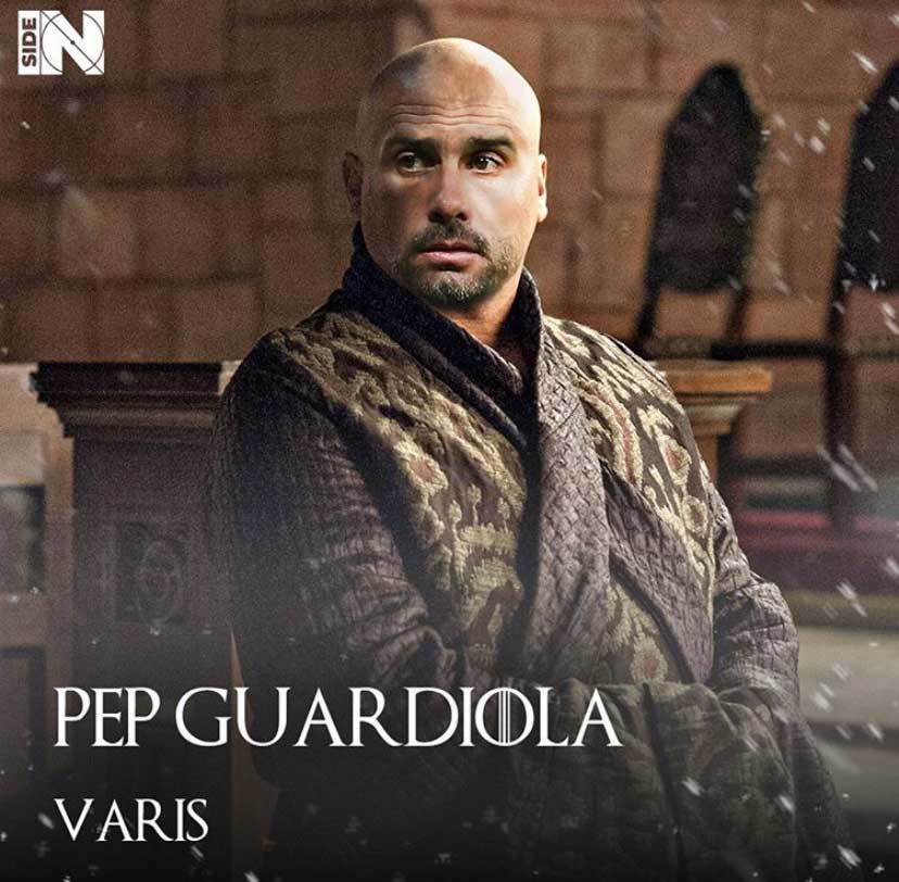 Jogadores e técnicos viram personagens de GoT: Pep Guardiola