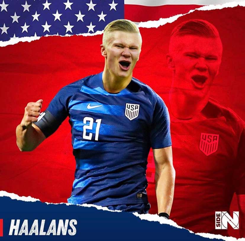 E se Erling Haaland fosse americano?