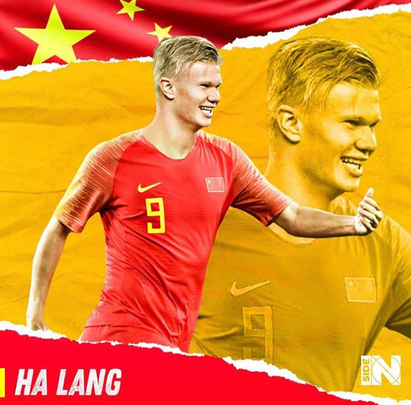 E se Erling Haaland fosse chinês?