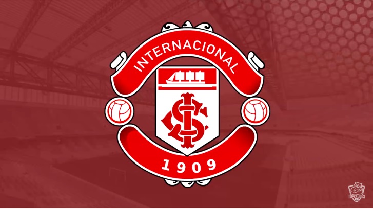 Escudo do Internacional com as características do Manchester United