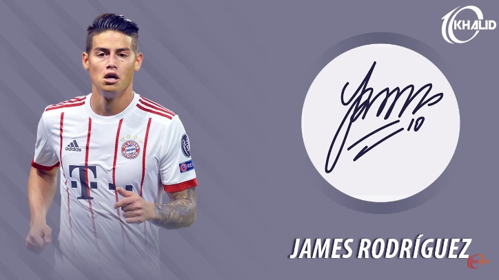 Jogadores e seus respectivos autógrafos: James Rodríguez
