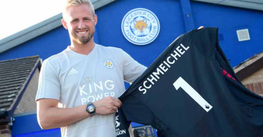 Kasper Schmeichel - O goleiro dinamarquês é filho de Peter Schmeichel, que defendeu por oito anos pelo Manchester United e foi campeão da Eurocopa de 1992.