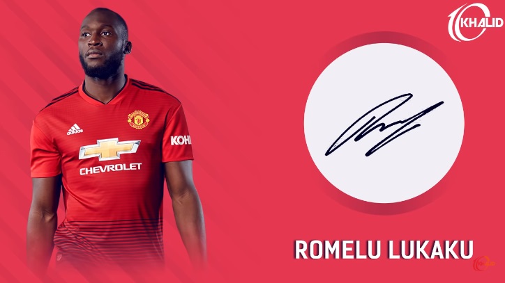 Jogadores e seus respectivos autógrafos: Romelu Lukaku