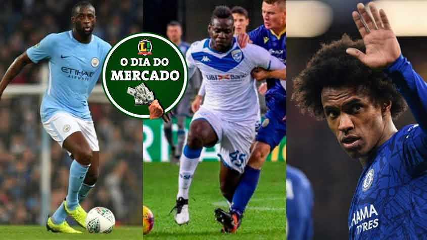  A pandemia do novo coronavírus paralisou o futebol ao redor do mundo, mas o mercado de transferências continua agitado. Reviravolta no caso de Yaya Touré e Leven Siano, Balotelli especulado no Rio de Janeiro, Willian cobiçado na Inglaterra ... Confira o dia do mercado desta quarta-feira! 