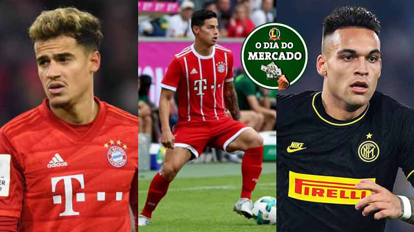 Apesar de toda a preocupação com o novo coronavírus, o mercado da bola continua ativo no mundo todo. O Bayern pretende estender o vínculo com Coutinho, James Rodriguez pode estar a caminho do Atlético de Madrid, Inter escolhe jogadores para troca por Lautaro... Confira o dia do mercado desta segunda-feira! 