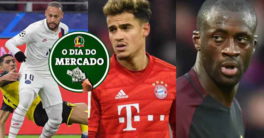 Apesar de toda a preocupação com o novo coronavírus, o mercado da bola continua ativo no mundo todo. Coutinho pode estar retornando para Inglaterra, anúncio de Yaya Touré gera confusão no Vasco, Neymar pode ser envolvido em troca... Confira o dia do mercado desta segunda-feira! 