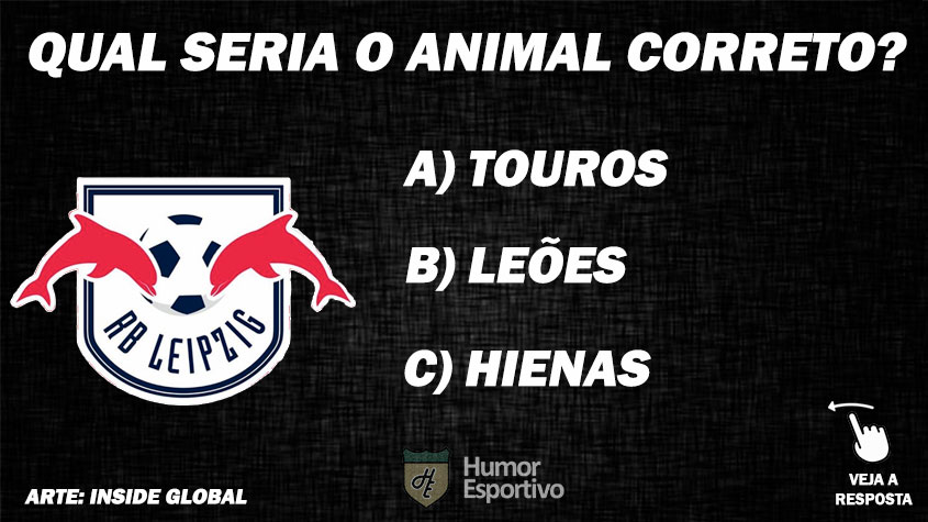 Qual o animal correto do escudo do RB Leipzig?