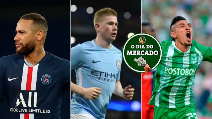 Apesar do futebol estar paralisado ao redor do mundo, o mercado da bola continua agitado. Neymar está longe de renovar seu contrato, De Bruyne pode jogar no futebol espanhol e o Palmeiras não pretende trazer lateral. Veja essas e outras negociações da manhã desta segunda (4).