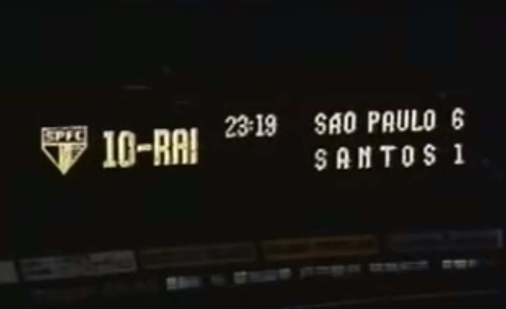 Negociado com o PSG, onde também se tornaria ídolo, Raí deu um show em sua despedida. Pelo Paulista de 1993, marcou um e participou de todos os outros gols da vitória por 6 a 1 sobre o Santos no Morumbi. 