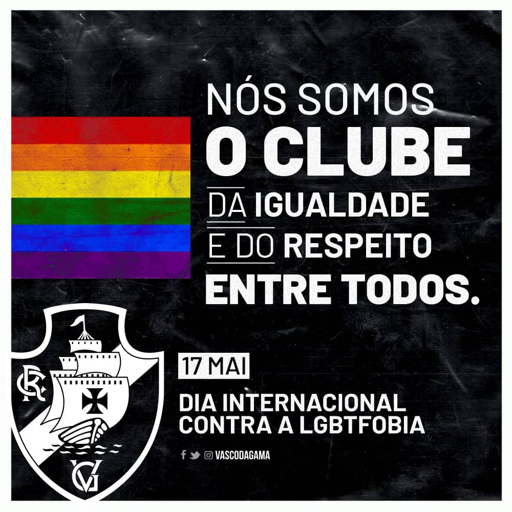 O Vasco disse que "o amor deve prevalecer sempre".