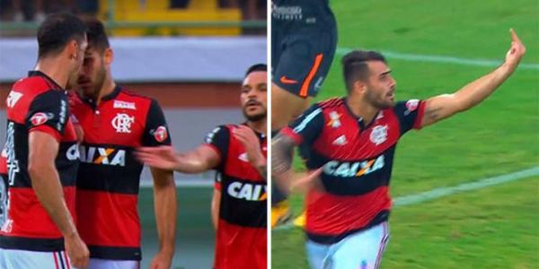 O clima esquentou entre Rhodolfo e Felipe Vizeu durante a vitória por 3 a 0 do Flamengo sobre o Corinthians em 2017. O zagueiro deu um soco e uma cabeçada no atacante, que fez gol minutos depois e xingou o companheiro na comemoração.