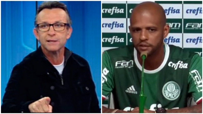 Em 2017, Neto comentou sobre uma confusão envolvendo Felipe Melo e Clayson no vestiário durante o intervalo da partida entre Palmeiras e Corinthians. O apresentador criticou o volante e o chamou para a briga em seu programa: “Isso é recado para você, Felipe Melo. Parar de dormir na garagem, de transferir os seus erros para os outros. Eu [sou] o único sujo que tem no futebol, que cuspi. O menino, não. Ele, não. Não venha com palhaçada que você não vai vai entrar nessa. Briga comigo, meu irmão. Você é trouxa”, atacou o apresentador.  