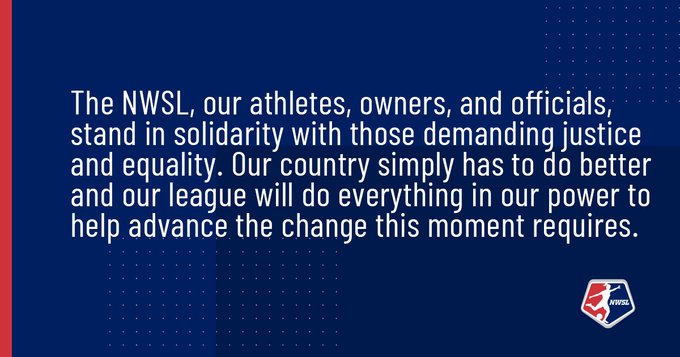 A NWSL (Liga americana de futebol feminino) afirmou: "Os Estados Unidos simplesmente precisam melhorar.”