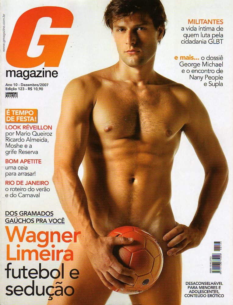 Wagner Limeira começou a jogar futebol aos 12 anos e acabou sendo capa da G Magazine em 2007, quando fazia cursos de pilotagem de avião.