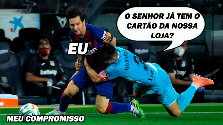 Na partida desta terça-feira entre Barcelona e Leganés, Unai Bustinza teve que apelar para parar Lionel Messi. O jogador espanhol agarrou o argentino pela cintura e a cena rendeu memes entre os torcedores. 