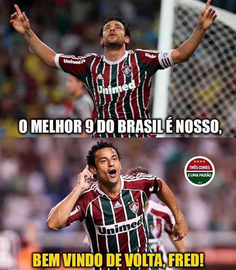 Após anúncio oficial do retorno de Fred ao Fluminense, torcedores postaram memes nas redes sociais