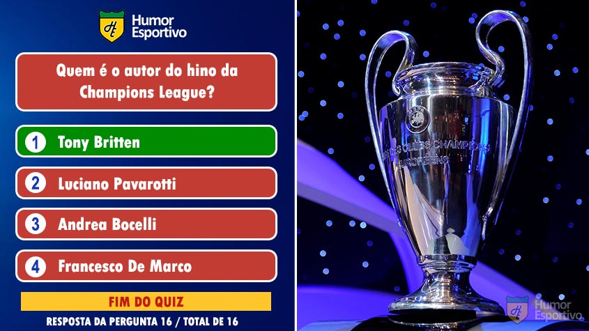 Quiz de Perguntas Futebol: O que Você Sabe da Liga dos Campeões? em 2023