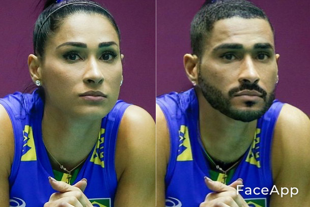 Transformação da jogadora de vôlei Jaqueline