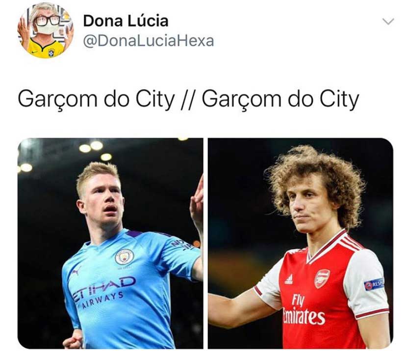 David Luiz vira piada na web após falhas contra o Manchester City