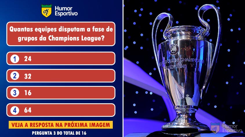 Quiz da Champions: acerte a resposta correta!