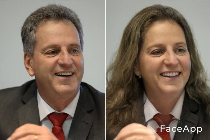 Versão feminina de Rodolfo Landim, atual presidente do Flamengo