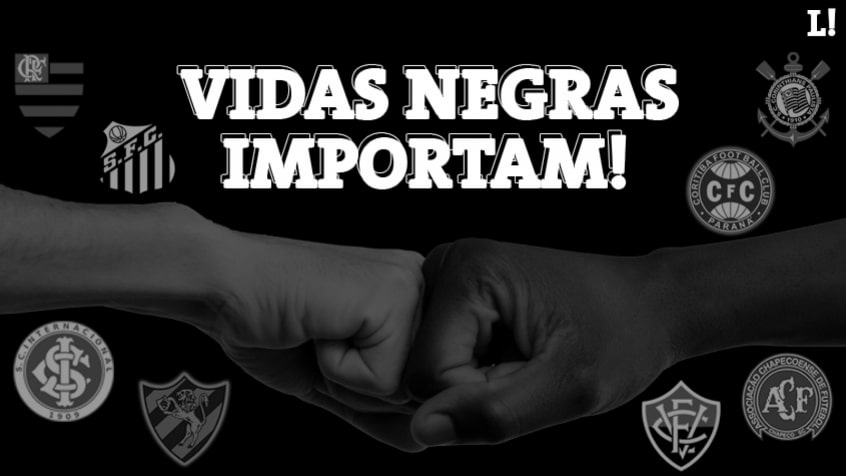 Na semana passada, George Floyd, negro, foi morto nos Estados Unidos por um policial branco que ajoelhou em seu pescoço. Depois, uma série de protestos, no país e também fora dele, surgiu contra o racismo e o fascismo. No Brasil, eles continuam, e o futebol não está fora deste momento – lembrando, também, a quantidade de jovens negros que são mortos por aqui em atividades policiais. Confira abaixo o que cada clube das Séries A e B do Campeonato Brasileiro postaram até agora em suas redes sociais.