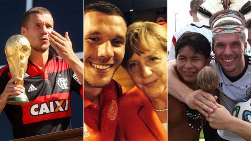 Nesta quinta, o jogador Lukas Podolski completa 35 anos. Durante a Copa de 2014, o atleta postou momentos inusitados nas redes sociais e conquistou a torcida brasileira com simpatia e carisma. Além disso, ele mostrou ter forte ligação com o Brasil e com a camisa do Flamengo. Confira na galeria a seguir!