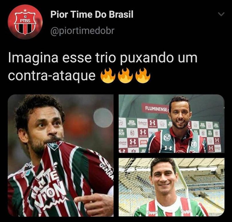 Após anúncio oficial do retorno de Fred ao Fluminense, torcedores postaram memes nas redes sociais