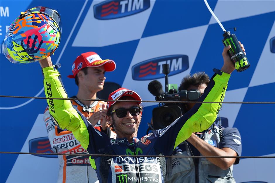 9) Valentino Rossi (Itália) - Motociclismo 