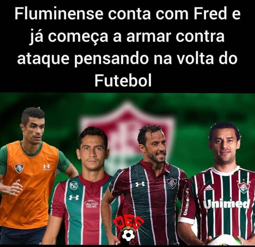 Após anúncio oficial do retorno de Fred ao Fluminense, torcedores postaram memes nas redes sociais