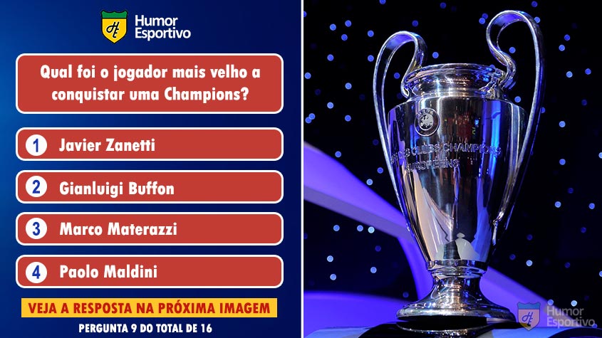 Quiz da Champions: acerte a resposta correta!
