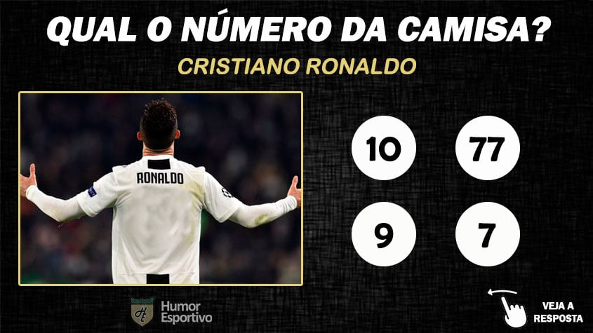 Qual o número da camisa de Cristiano Ronaldo na Juventus?