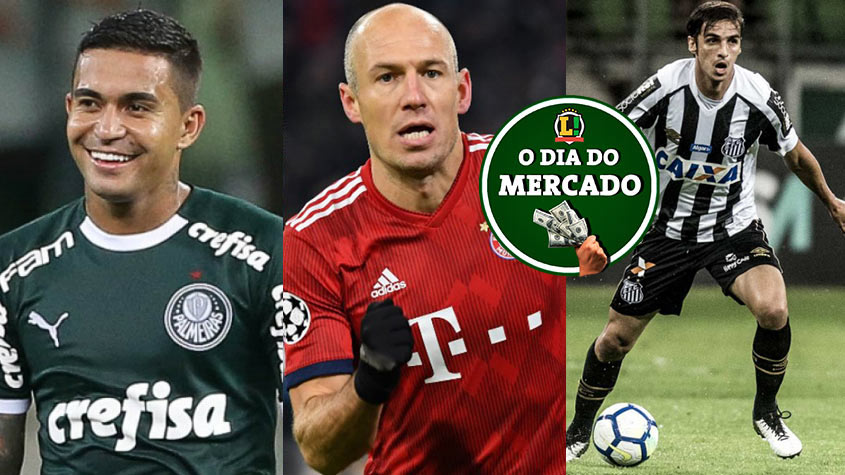 Apesar da pandemia do novo coronavírus, o mercado da bola não para. O sábado foi agitado, com Palmeiras esperando oferta por Dudu e considerando a saída do atacante como provável, Robben acertando com um novo clube e Bryan Ruiz definindo o seu futuro. Veja estas e outras movimentações do mercado!  